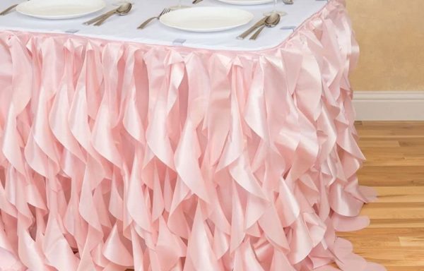 Pink Willow Table Skirt