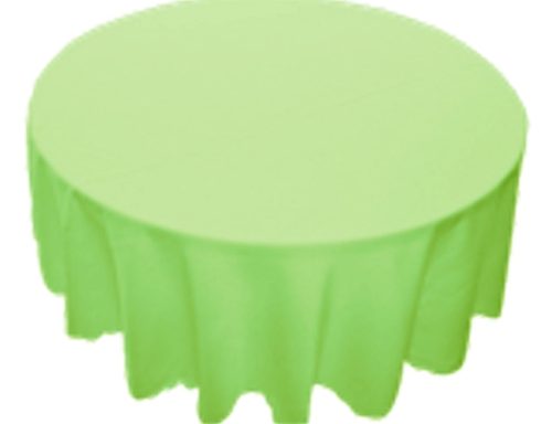 108″ Round Lime Tablecloth
