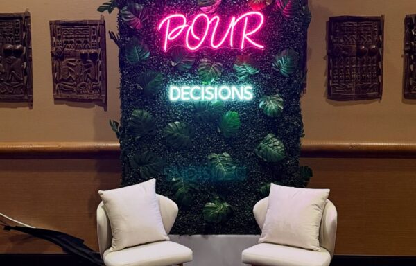 “Let’s Make Pour Decisions” Custom Neon Sign